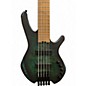 Used Cort space5 Green Electric Bass Guitar