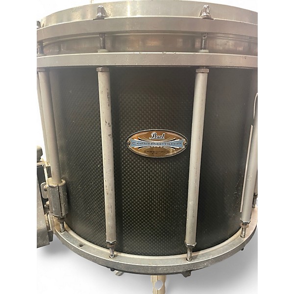 Used Pearl 8X15 Carbon ply Championship Marching Snare  Drum