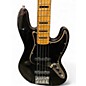 Used Squier Jazz Bass CV5 Metallic Black Electric Bass Guitar