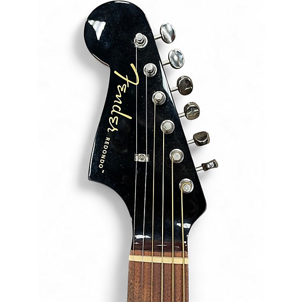 Used Fender Redondo Black Acoustic Electric Guitar