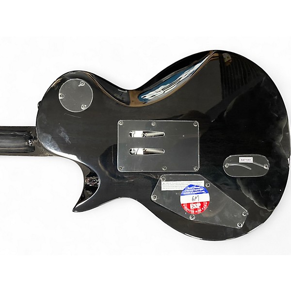 Used ESP LTD EC1000 FR Trans Black Solid Body Electric Guitar