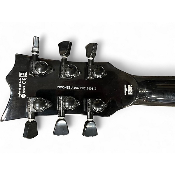 Used ESP LTD EC1000 FR Trans Black Solid Body Electric Guitar