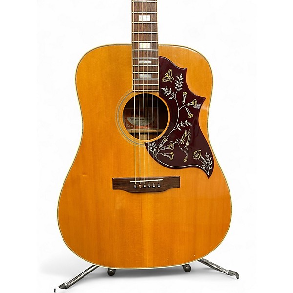 Vintage 1973 Gibson Hummingbird Custom Natural Acoustic Guitar