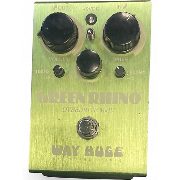 Used Way Huge Electronics WHE202 Green Rhino Overdrive Effect Pedal