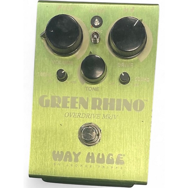 Used Way Huge Electronics WHE202 Green Rhino Overdrive Effect Pedal