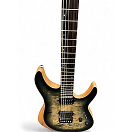 Used Schecter Guitar Research reaper 6 charcoal burst Solid Body Electric Guitar