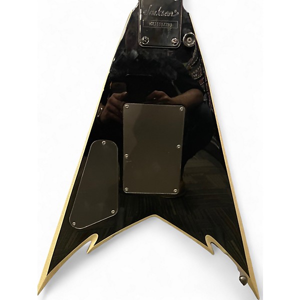 Used Jackson Phil Demmel Signature King V Black Solid Body Electric Guitar