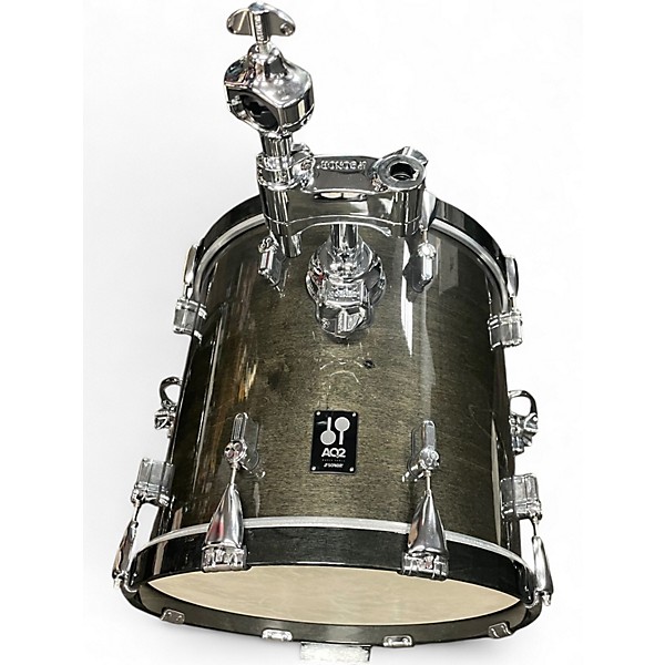 Used SONOR 4 Piece AQ2 Safari Stage Transparent Black Drum Kit