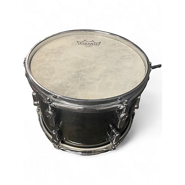 Used SONOR 4 Piece AQ2 Safari Stage Transparent Black Drum Kit