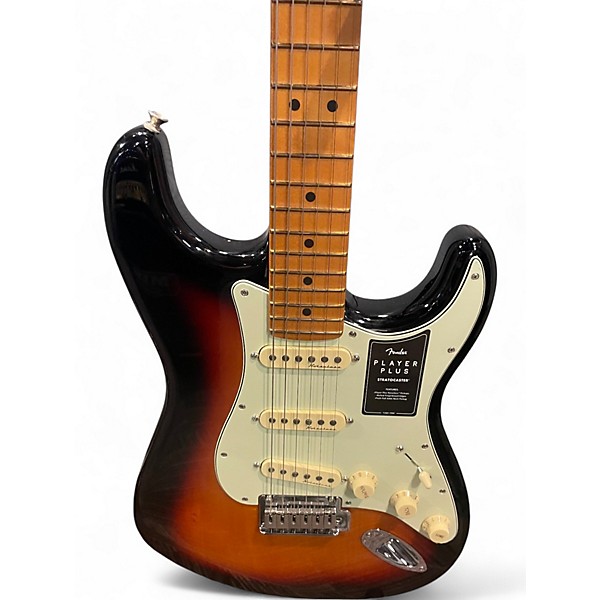 Used Fender Player Plus Stratocaster Sunburst Solid Body Electric Guitar