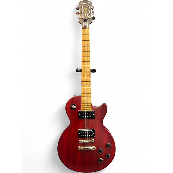 Used Epiphone Les Paul Studio Worn Cherry Solid Body Electric Guitar