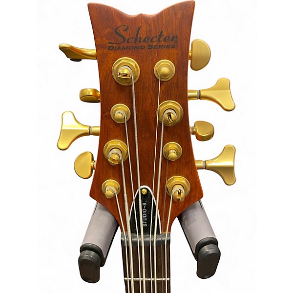 Used Schecter Guitar Research STILETTO STUDIO 8 STRING SATIN HONEY Electric Bass Guitar