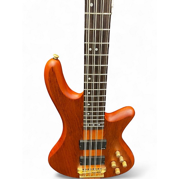 Used Schecter Guitar Research STILETTO STUDIO 8 STRING SATIN HONEY Electric Bass Guitar