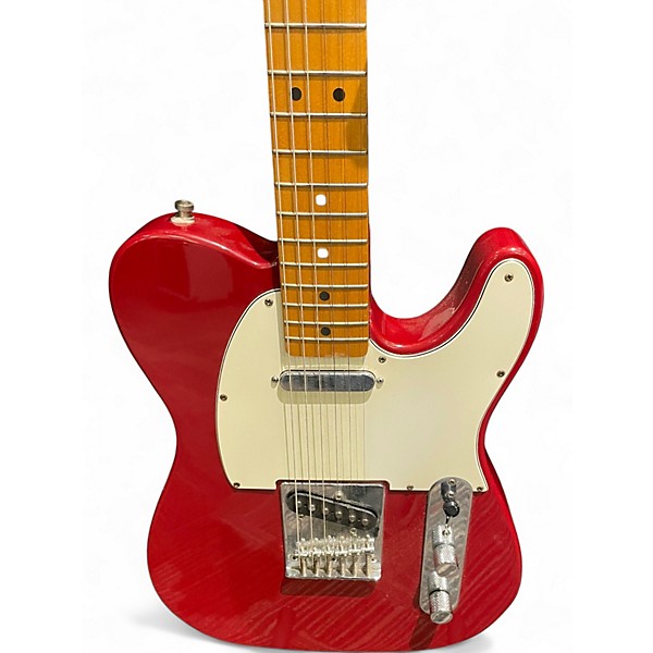 Used Squier Standard Telecaster Red Solid Body Electric Guitar