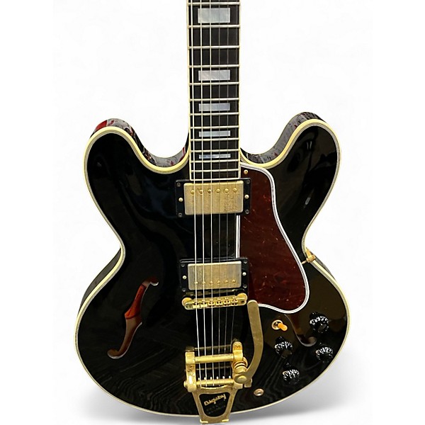 Used 2012 Gibson CUSTOM SHOP ES355 BIGSBY Black Hollow Body Electric Guitar