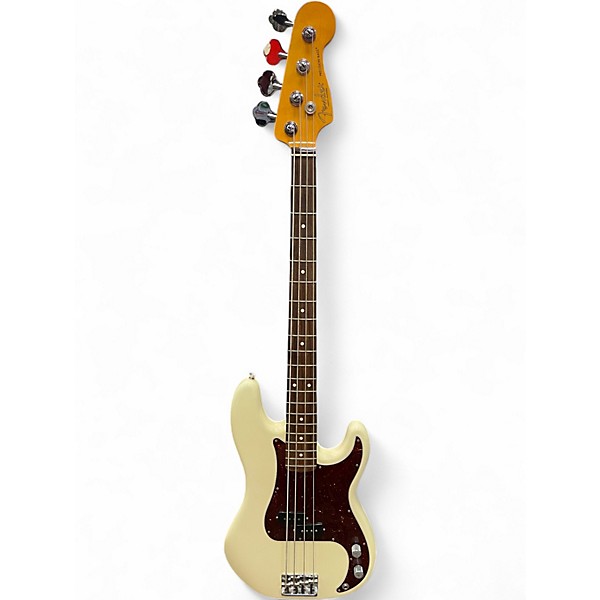 Used Fender American Professional II Precision Bass Olympic White Electric Bass Guitar