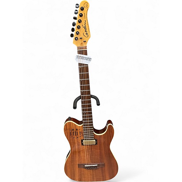 Used Godin 40th Anniversary Acousticaster Natural Acoustic Electric Guitar