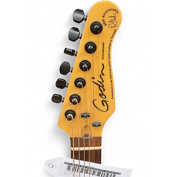 Used Godin 40th Anniversary Acousticaster Natural Acoustic Electric Guitar