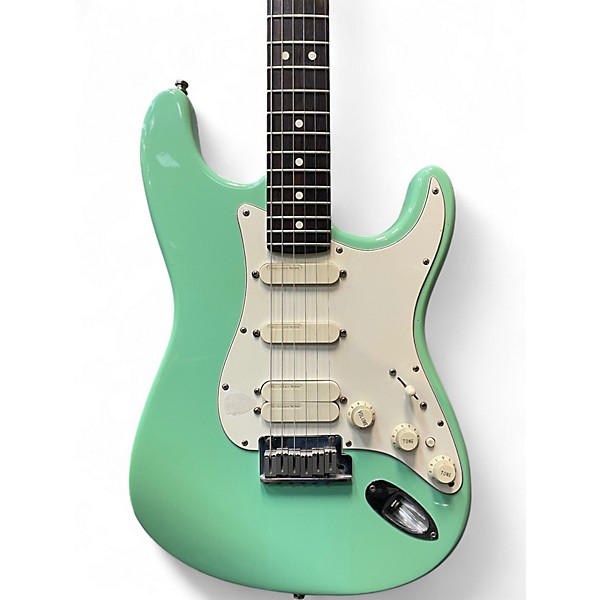 Vintage 1993 Fender Artist Series Jeff Beck Stratocaster Seafoam Green Solid Body Electric Guitar