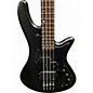 Used Schecter Guitar Research STILETTO STEALTH BLACK Electric Bass Guitar