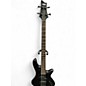 Used Schecter Guitar Research STILETTO STEALTH BLACK Electric Bass Guitar