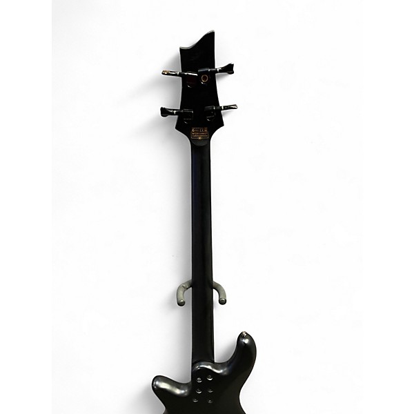 Used Schecter Guitar Research STILETTO STEALTH BLACK Electric Bass Guitar