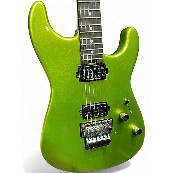 Used Charvel Pro Mod San Dimas HH HT Lime Green Solid Body Electric Guitar