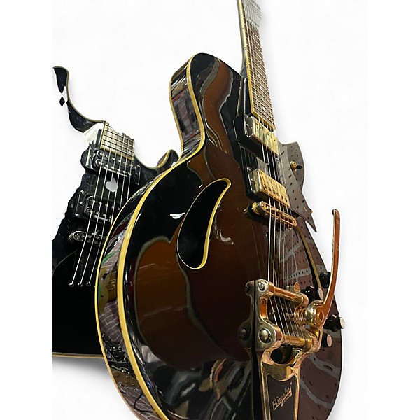 Used Cort TRG-2 Black Hollow Body Electric Guitar