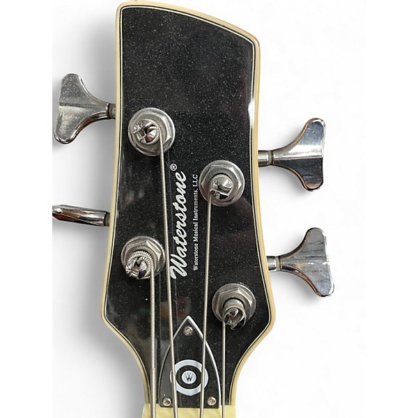 Used Waterstone Semi Hollow Natural Electric Bass Guitar