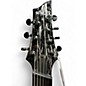 Used Schecter Guitar Research SILVER MOUNTAIN SILVER AND BLACK Solid Body Electric Guitar