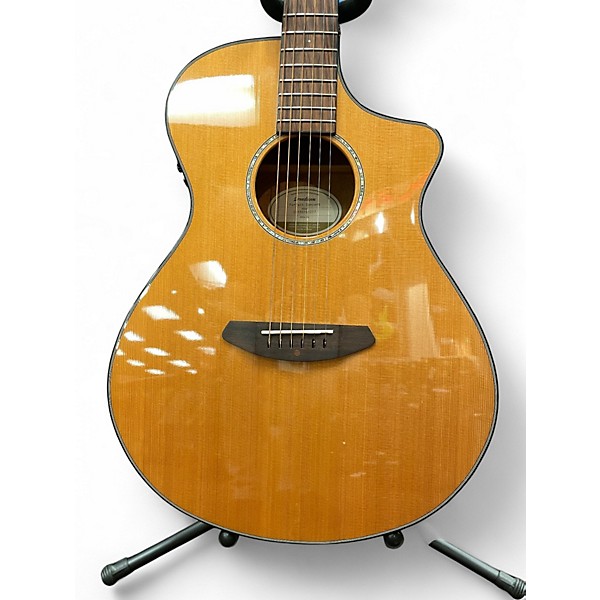 Used Breedlove Pursuit Concert Natural Acoustic Electric Guitar