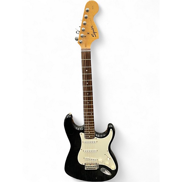 Used Squier AFFINITY STRAT Black Solid Body Electric Guitar