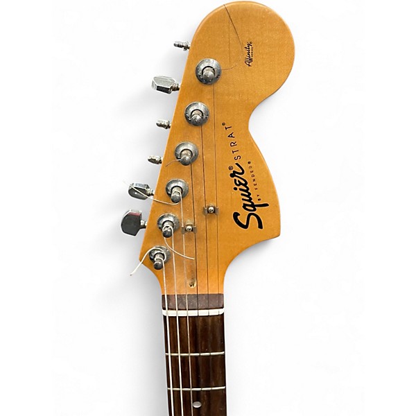 Used Squier AFFINITY STRAT Black Solid Body Electric Guitar