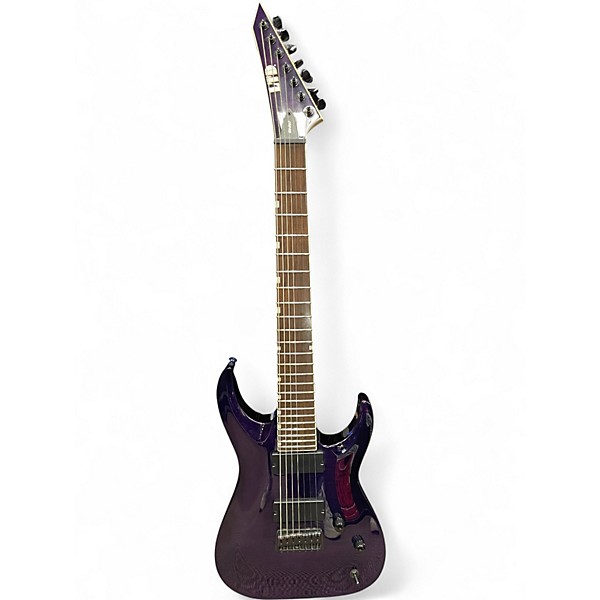 Used ESP LTD SH207 Brian Welch Trans Purple Solid Body Electric Guitar