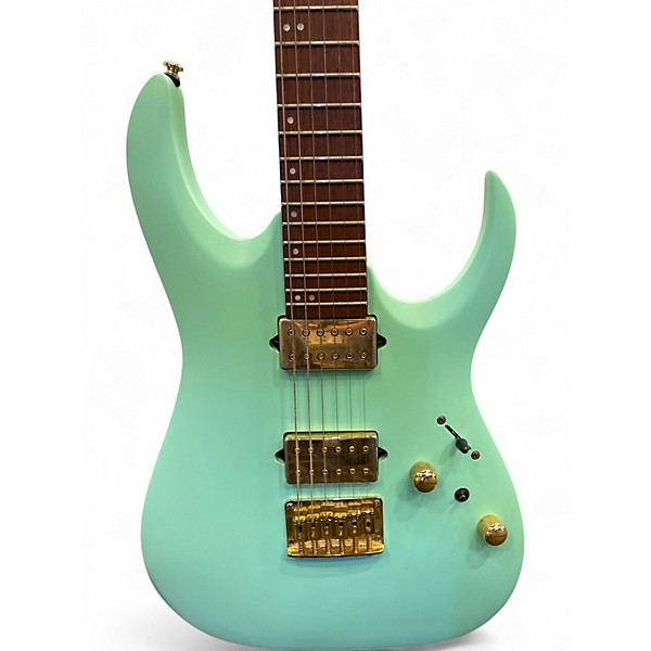 Used Ibanez RGA42HP Mint Green Solid Body Electric Guitar