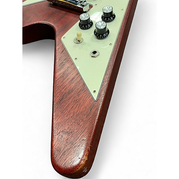 Used Gibson flying v faded Worn Cherry Solid Body Electric Guitar