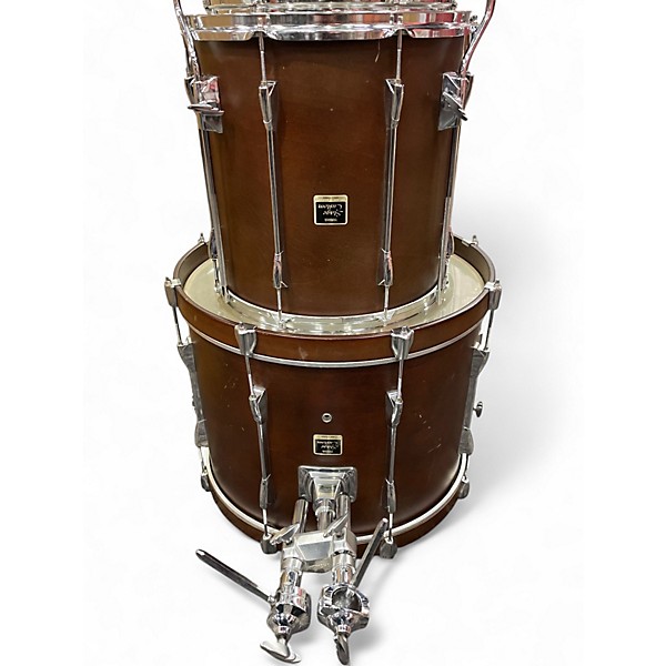 Used Yamaha 4 Piece Stage Custom Brown Drum Kit