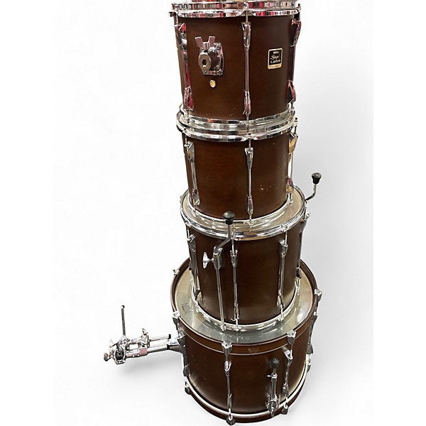Used Yamaha 4 Piece Stage Custom Brown Drum Kit