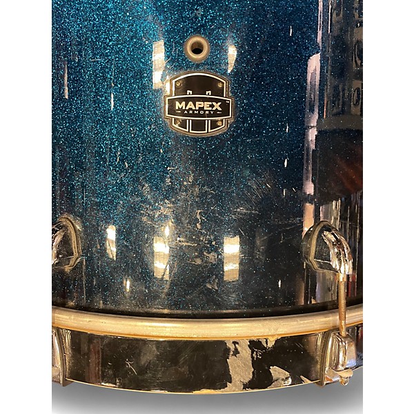Used Mapex 4 Piece 4 PIECE ARMORY SHELL PACK PHOTON BLUE Drum Kit