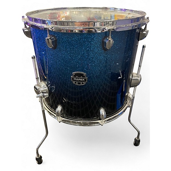 Used Mapex 4 Piece 4 PIECE ARMORY SHELL PACK PHOTON BLUE Drum Kit