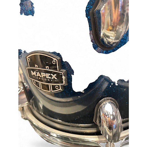 Used Mapex 4 Piece 4 PIECE ARMORY SHELL PACK PHOTON BLUE Drum Kit