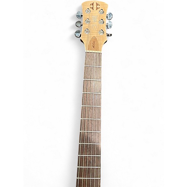 Used CMG Guitars Ashlee Stripey Candy Apple Red Solid Body Electric Guitar