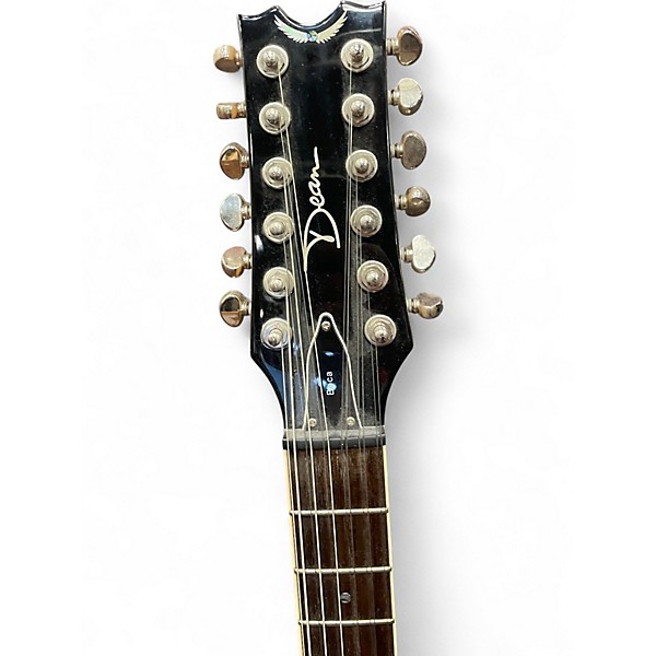 Used Dean Boca 12 Transparent Cherry Solid Body Electric Guitar