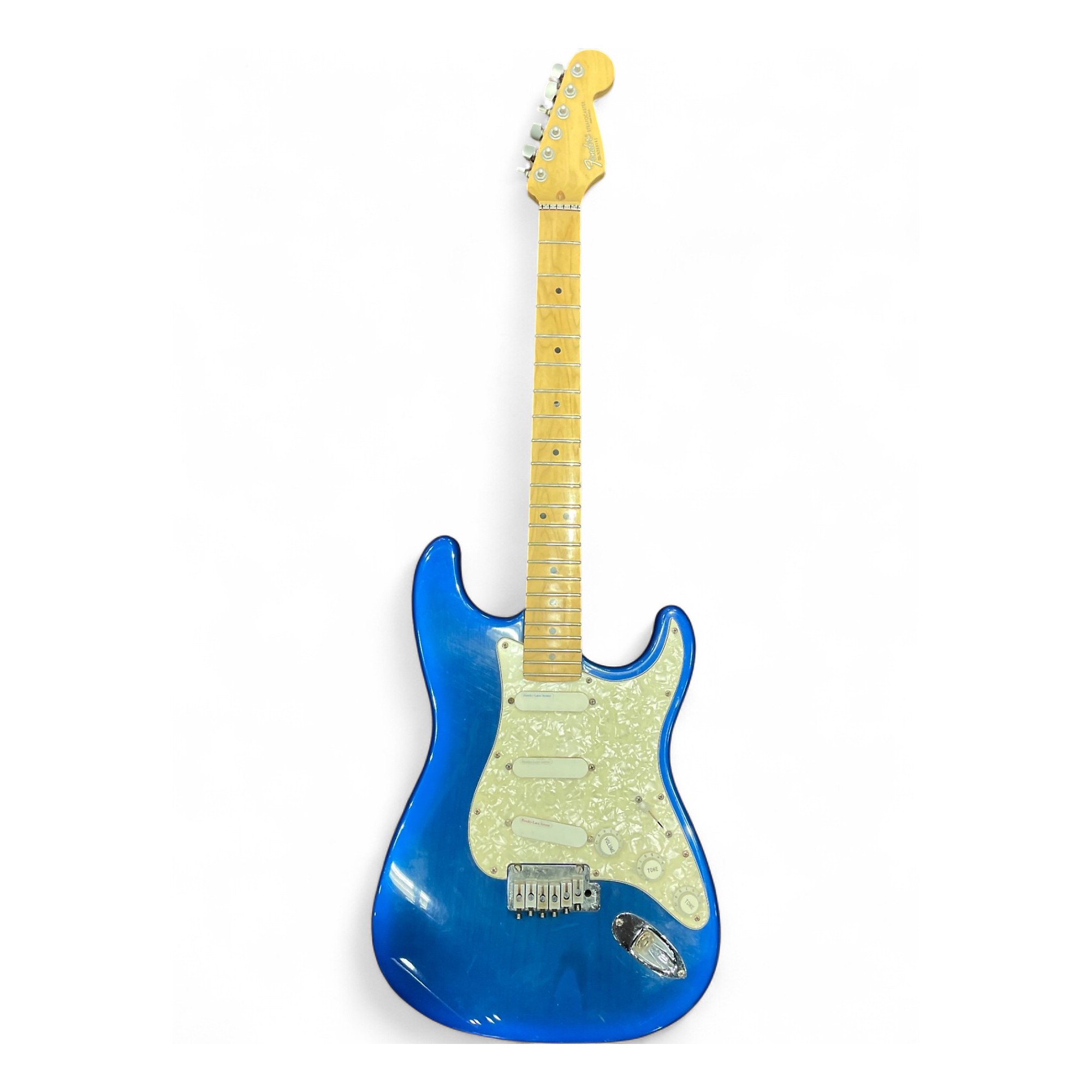 ギター Fender USA Deluxe Stratocaster Plus 1993 Vintage 1993 Fender American Deluxe Stratocaster Plus photon blue