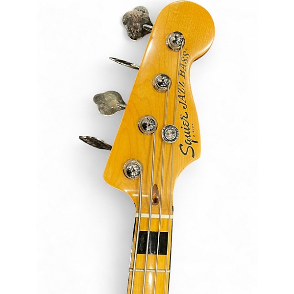 Used Squier Contemporary Jazz Bass 2 Color Sunburst Electric Bass Guitar