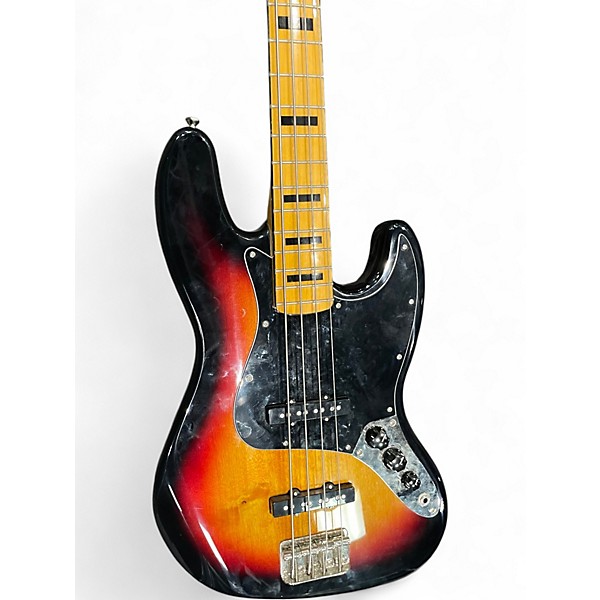 Used Squier Contemporary Jazz Bass 2 Color Sunburst Electric Bass Guitar