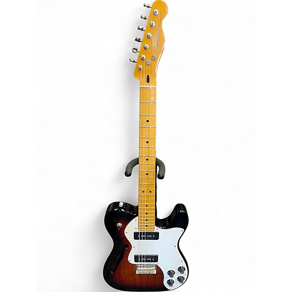 Used Fender Modern Thinline Telecaster 3 Color Sunburst Hollow Body Electric Guitar