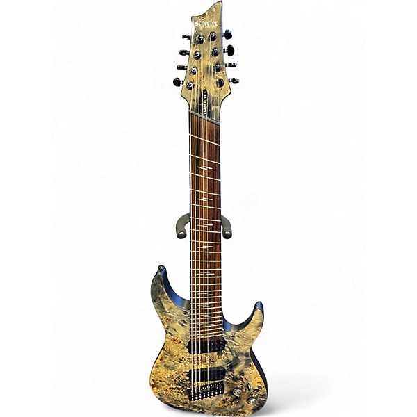 Used Schecter Guitar Research OMEN ELITE 8 BURL Solid Body Electric Guitar
