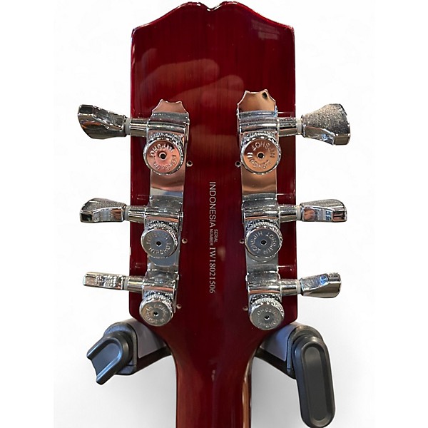 Used Hamer FLAT TOP SFTF-CS-D Orange Solid Body Electric Guitar