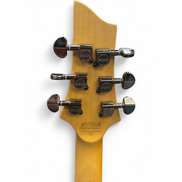 Used Schecter Guitar Research Omen Extreme 6 Ocean Blue Burst Solid Body Electric Guitar